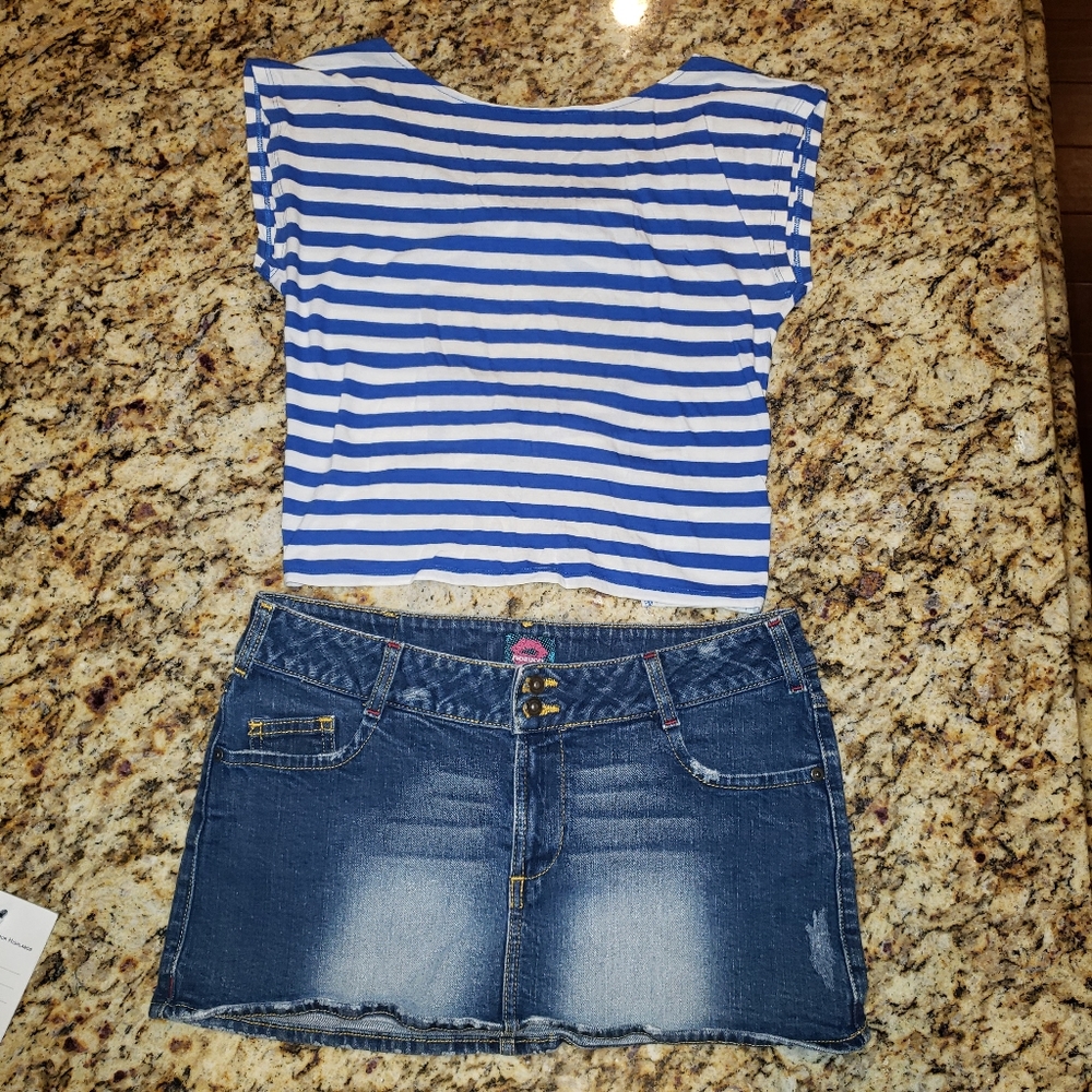 Vintage Fiorucci Denim Skirt